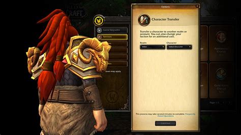 Wow character transfer - Dec 17, 2019 · Paid Character Transfers are now available for players in WoW Classic who are looking to relocate their characters to a different realm within their region. There are a few things to keep in mind before you take the leap into making a home on a new realm. Each transfer has a ninety-day cooldown. Gold transfer limits specific level ranges are as ... 